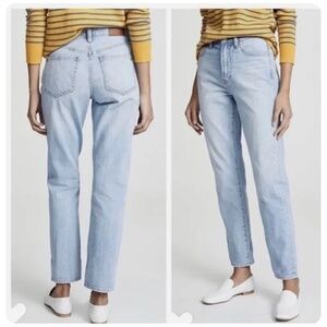 Madewell High-Rise Vintage Straight Jeans – Light Wash – Petite 26